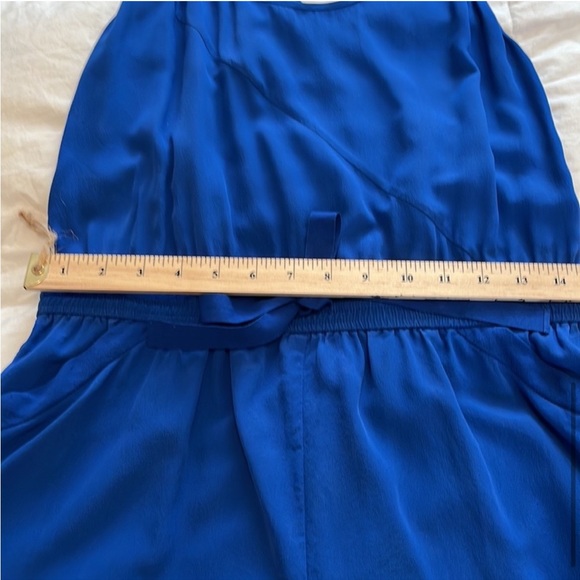 100% Silk Colbalt Blue Wilfred Romper from Aritizia - Picture 10 of 10